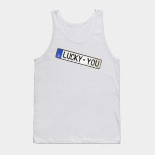 Lucky You - License Plate Tank Top